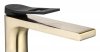 REA - Bateria Umywalkowa SOUL gold-black/złoto-czarna szczotkowana niska